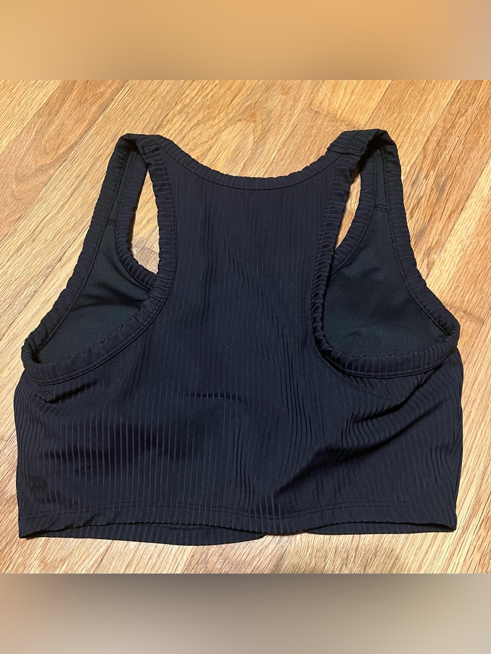 all in motion Black Ribbed Racerback Bra Top (MED) and Shorts (S) Set of (3) - Picture 12 of 16